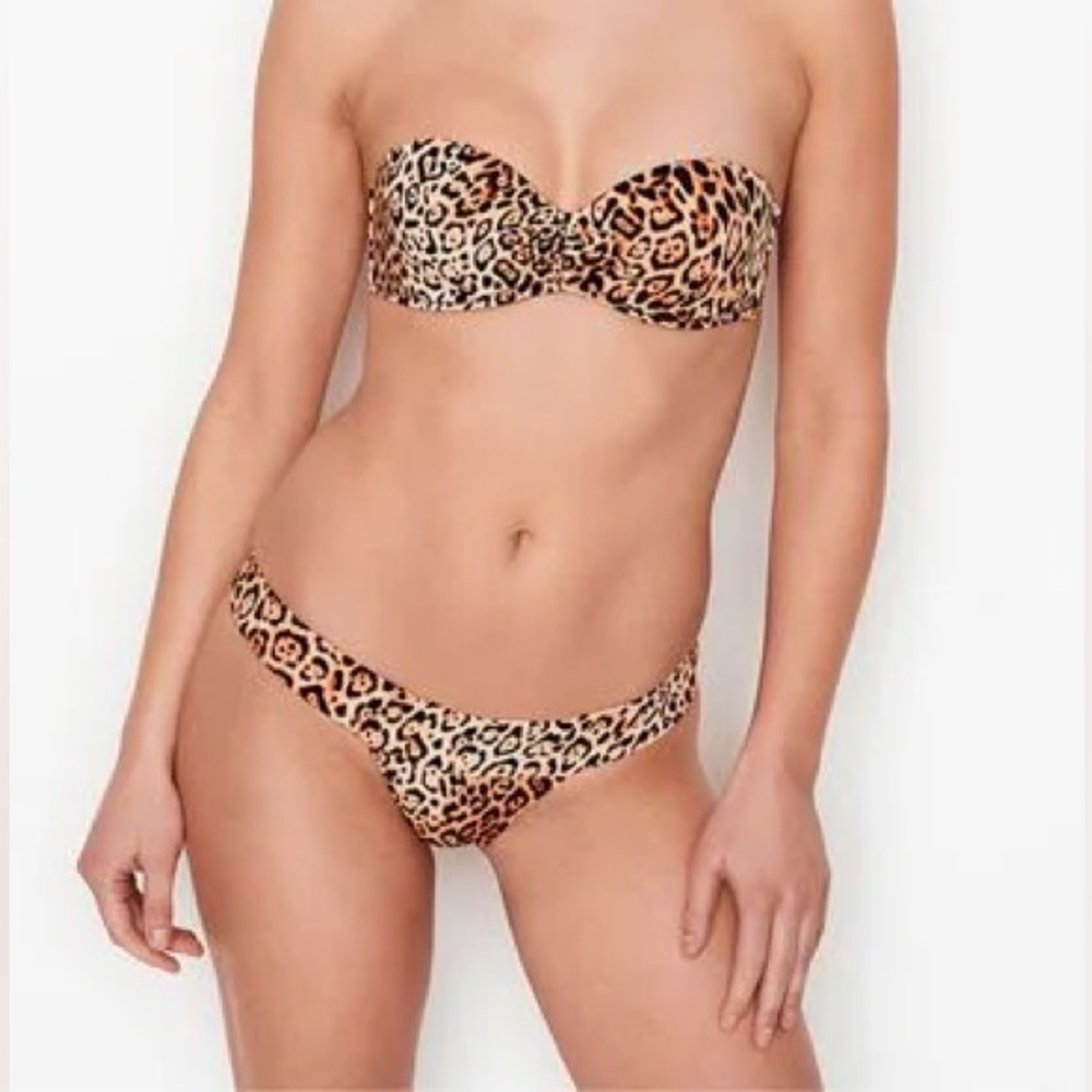 BNWT Victoria's Secret Malta Bandeau Swim and Cheeky Bottom Swimsuit Set